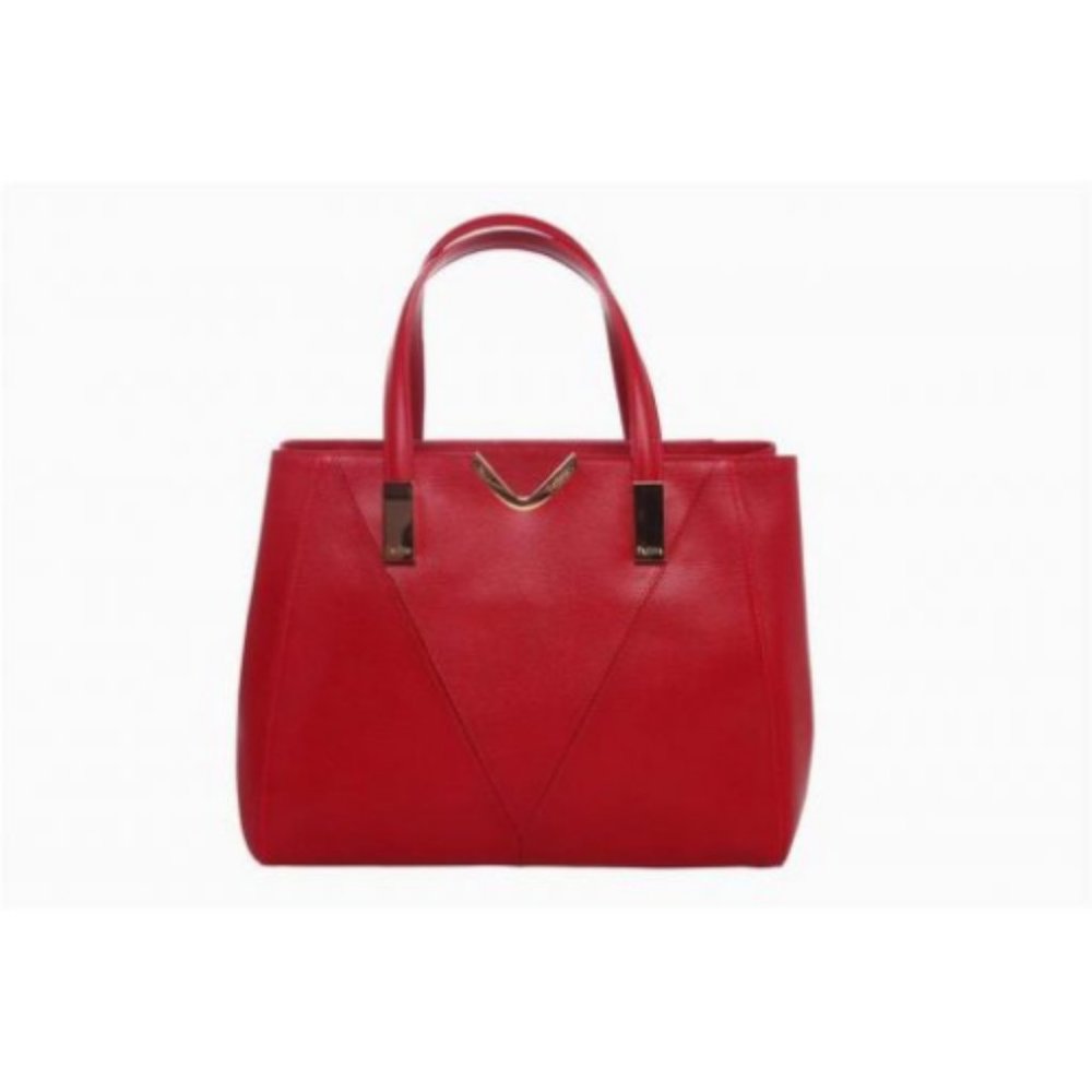 Tatou Red Italian Palmellato Leather Hand Bag
